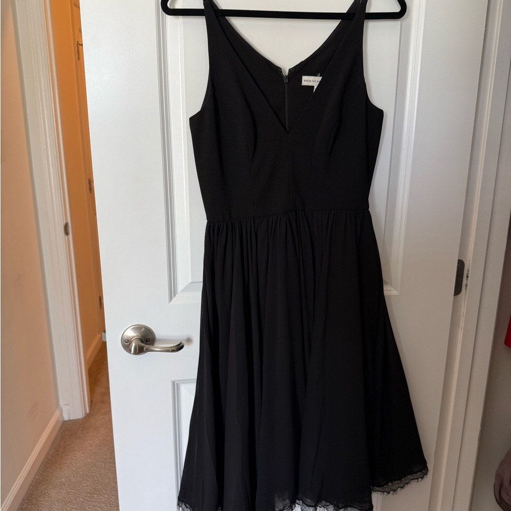 Dress the Population Black Midi Dress